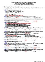Đề thi THPT Quốc gia môn Hóa học năm 2017 - Mã đề 628 (Kèm đáp án)